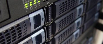 Stack of server machines