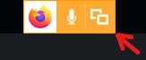Firefox Collaborate Ultra share application/screen icon