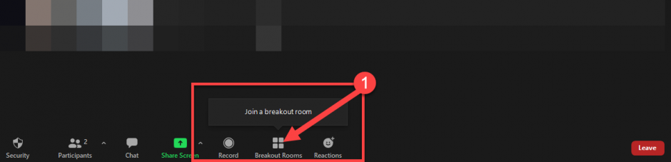 Using the "Self-Assign" option for participants in Zoom Breakout Rooms